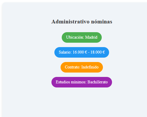 Administrativo nóminas