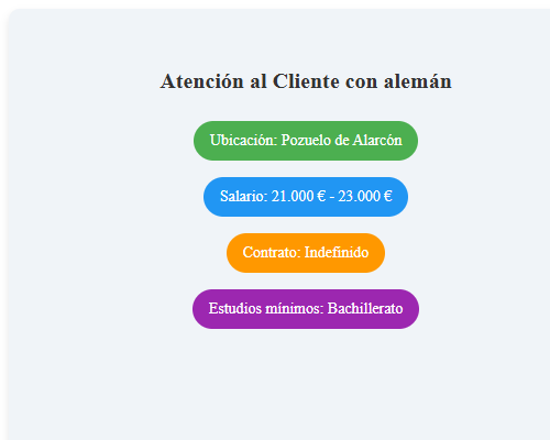 Atención al Cliente con alemán