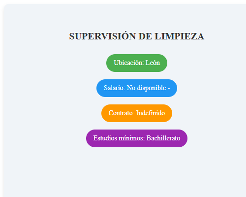 SUPERVISIÓN DE LIMPIEZA