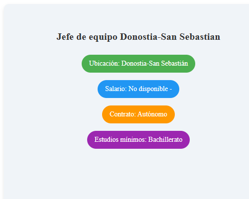 Jefe de equipo Donostia-San Sebastian