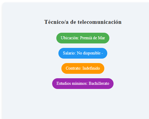 Técnico/a de telecomunicación