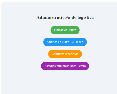 Administrativo/a de logística