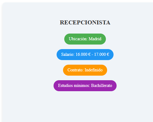 RECEPCIONISTA