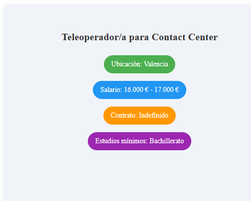 Teleoperador/a para Contact Center