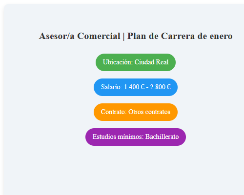 Asesor/a Comercial | Plan de Carrera de enero