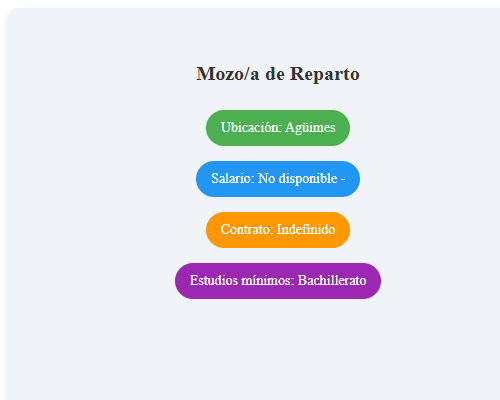 Mozo/a de Reparto