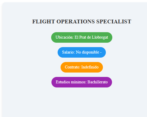 FLIGHT OPERATIONS SPECIALIST