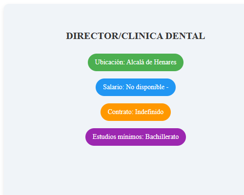 DIRECTOR/CLINICA DENTAL