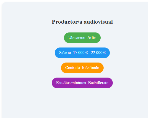 Productor/a audiovisual