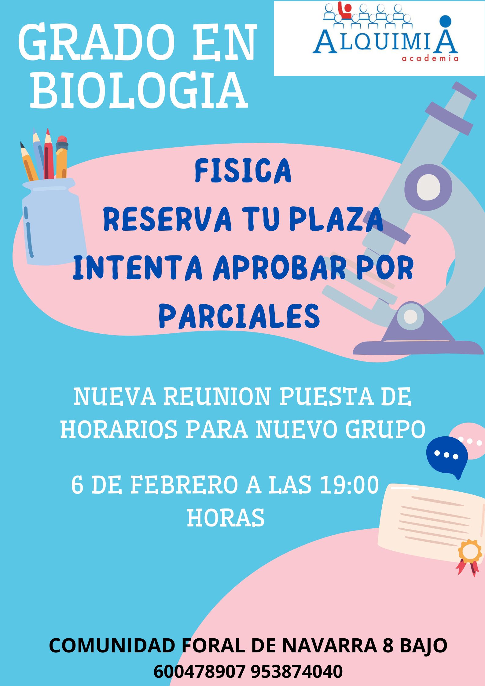 Nueva reunión para nuevo grupo de Fisica