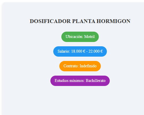 DOSIFICADOR PLANTA HORMIGON