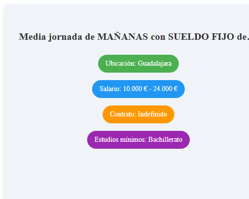 Media jornada de MAÑANAS con SUELDO FIJO de 853€ + incentivos  PROMOTOR/A ONG
