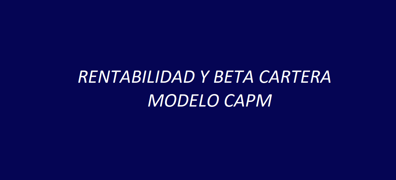 Aprende a calcular la rentabilidad y el riesgo sistemático de una cartera, bajo el modelo CAPM.

Sígueme en instagram ac.academia.online