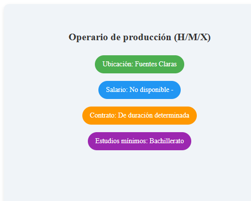 Operario de producción (H/M/X)