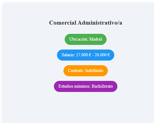 Comercial Administrativo/a