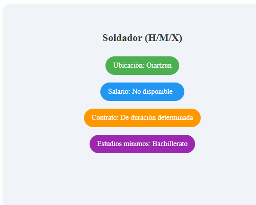 Soldador  (H/M/X)