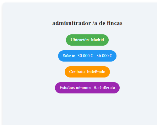 admisnitrador /a de fincas