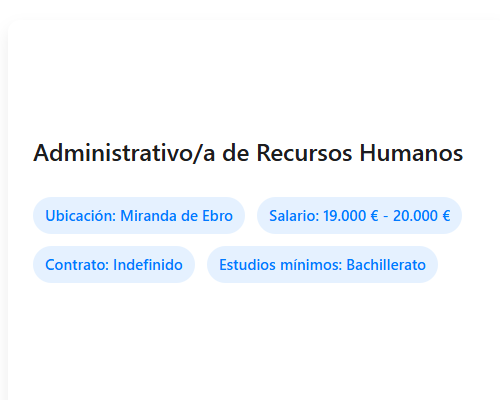 Administrativo/a de Recursos Humanos