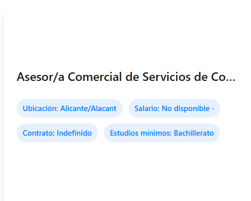 Asesor/a Comercial de Servicios de Consultoría de RRHH, Prevención y Formación