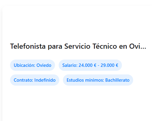 Telefonista para Servicio Técnico en Oviedo