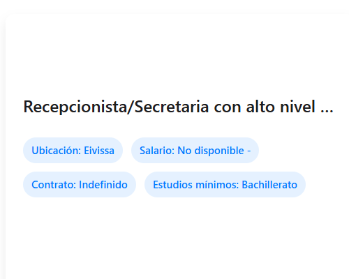 Recepcionista/Secretaria con alto nivel de Ingles