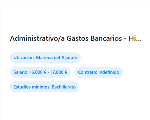 Administrativo/a Gastos Bancarios - Hipotecas