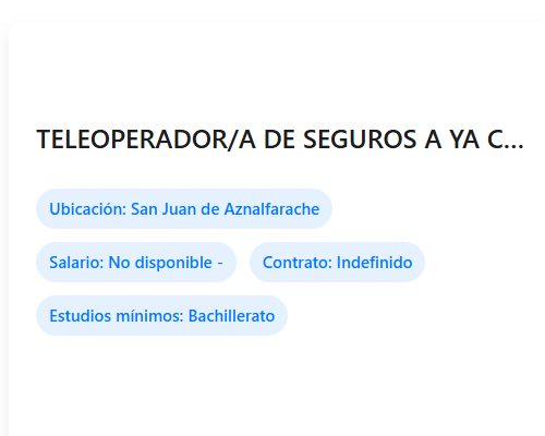 TELEOPERADOR/A DE SEGUROS A YA CLIENTES DE ENTIDAD FINANCIERA 37.5 HORAS DE LUNES A VIERNES INDEFINIDO