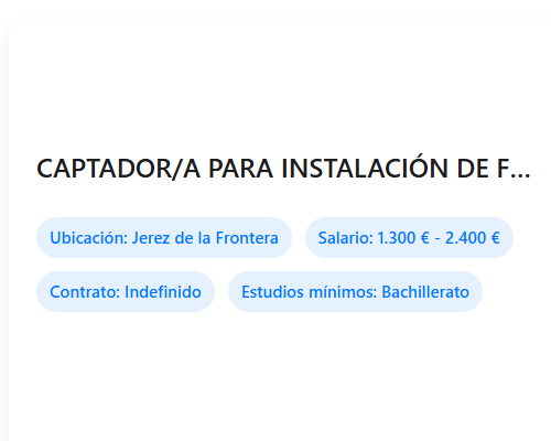 CAPTADOR/A PARA INSTALACIÓN DE FOTOVOLTAICA EN HOGARES