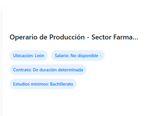 Operario de Producción - Sector Farmacéutico (H/M)