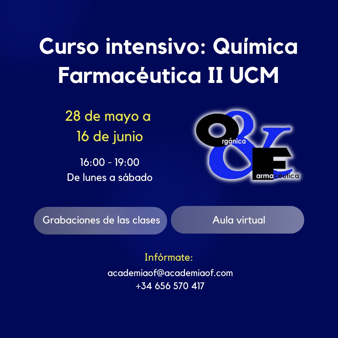 📚 Curso intensivo de Química Farmacéutica II (UCM)