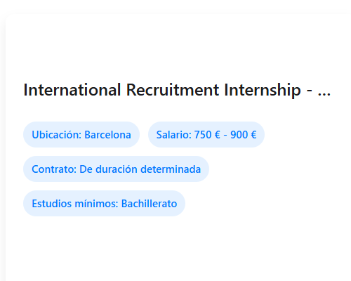 International Recruitment Internship - October 2025