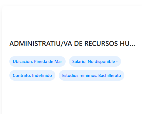 ADMINISTRATIU/VA DE RECURSOS HUMANS