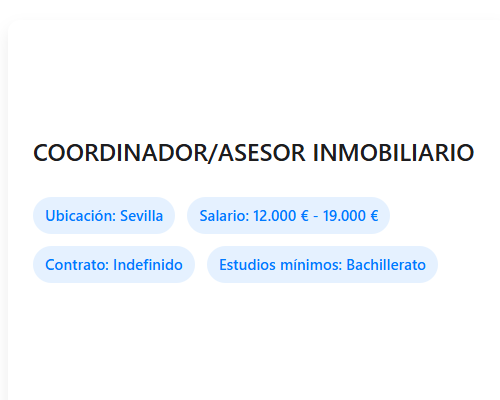 COORDINADOR/ASESOR INMOBILIARIO