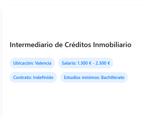 Intermediario de Créditos Inmobiliario