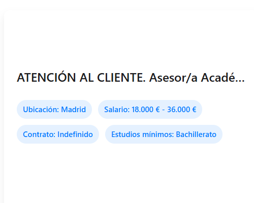 ATENCIÓN AL CLIENTE. Asesor/a Académico - Comercial en Formación Online