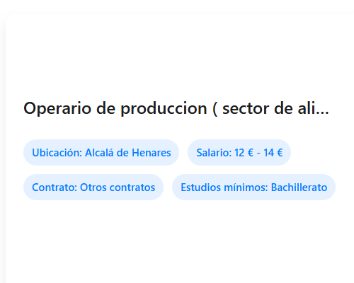 Operario de produccion ( sector de alimentacion)