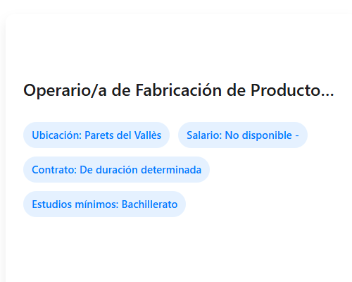 Operario/a de Fabricación de Productos Farmacéuticos