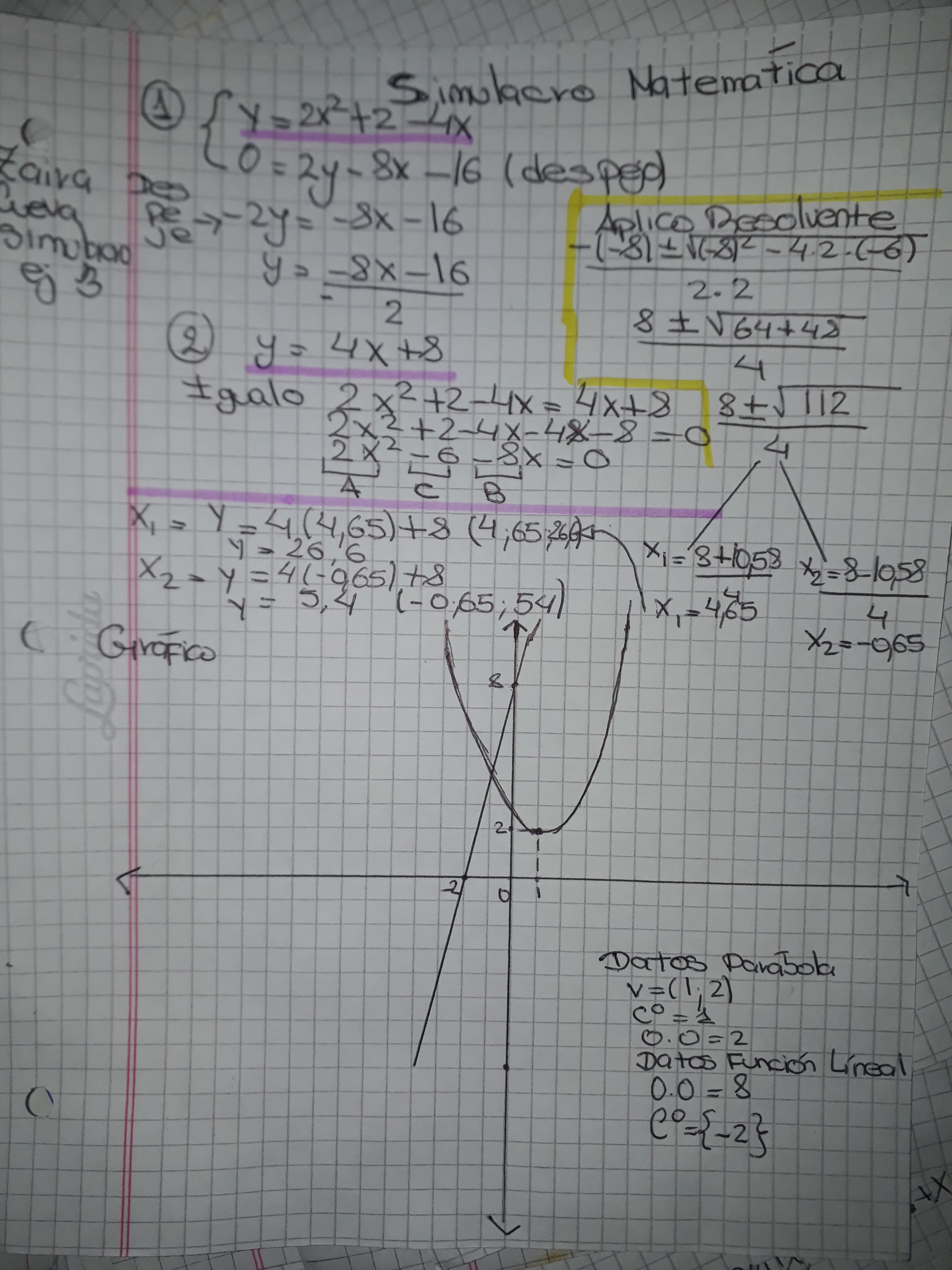 matemática 3 año de secu