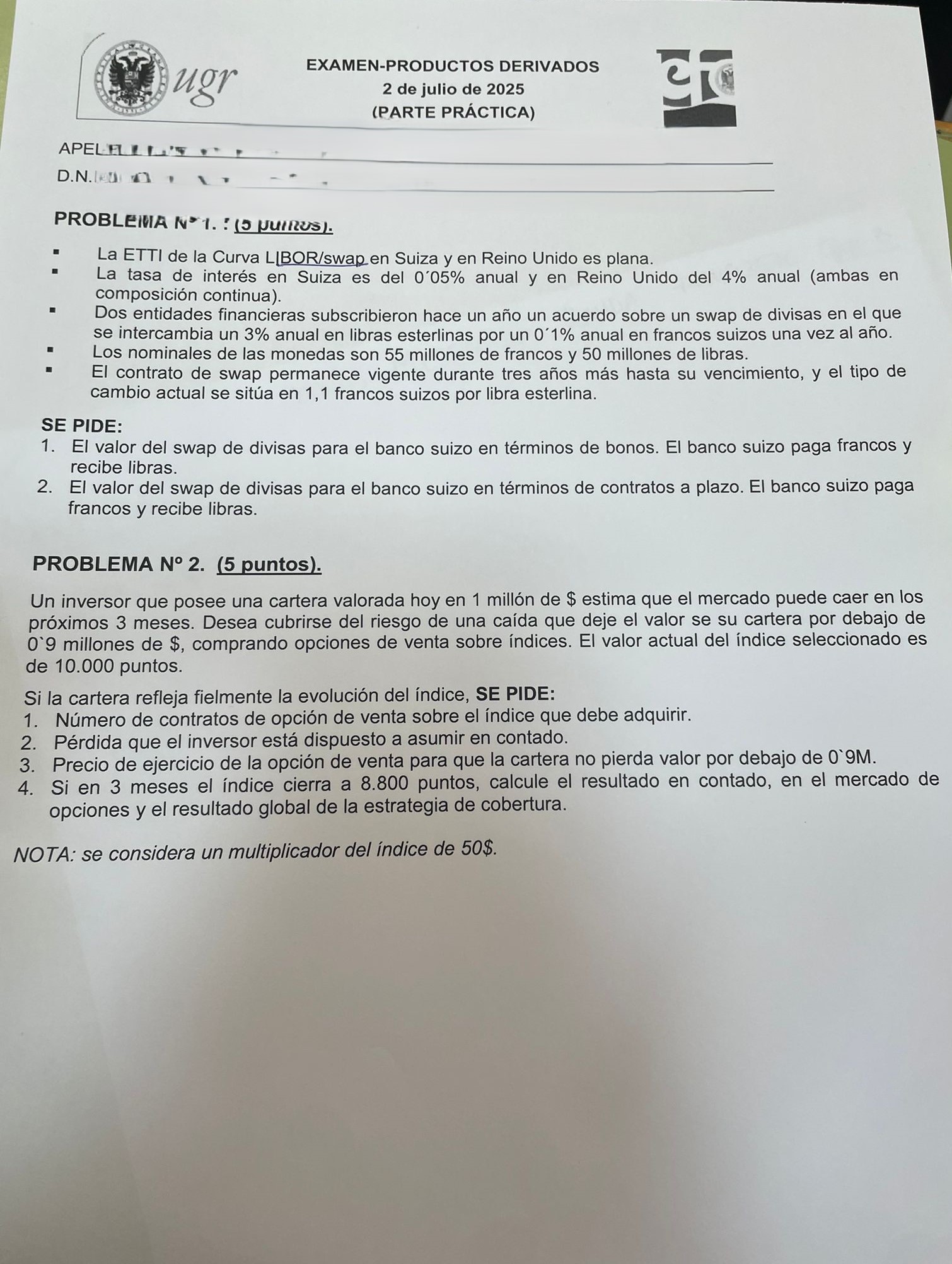 PD EXAMEN EXTRAORDINARIO 2025 TEORIA+PRACTICA - No resuelto
