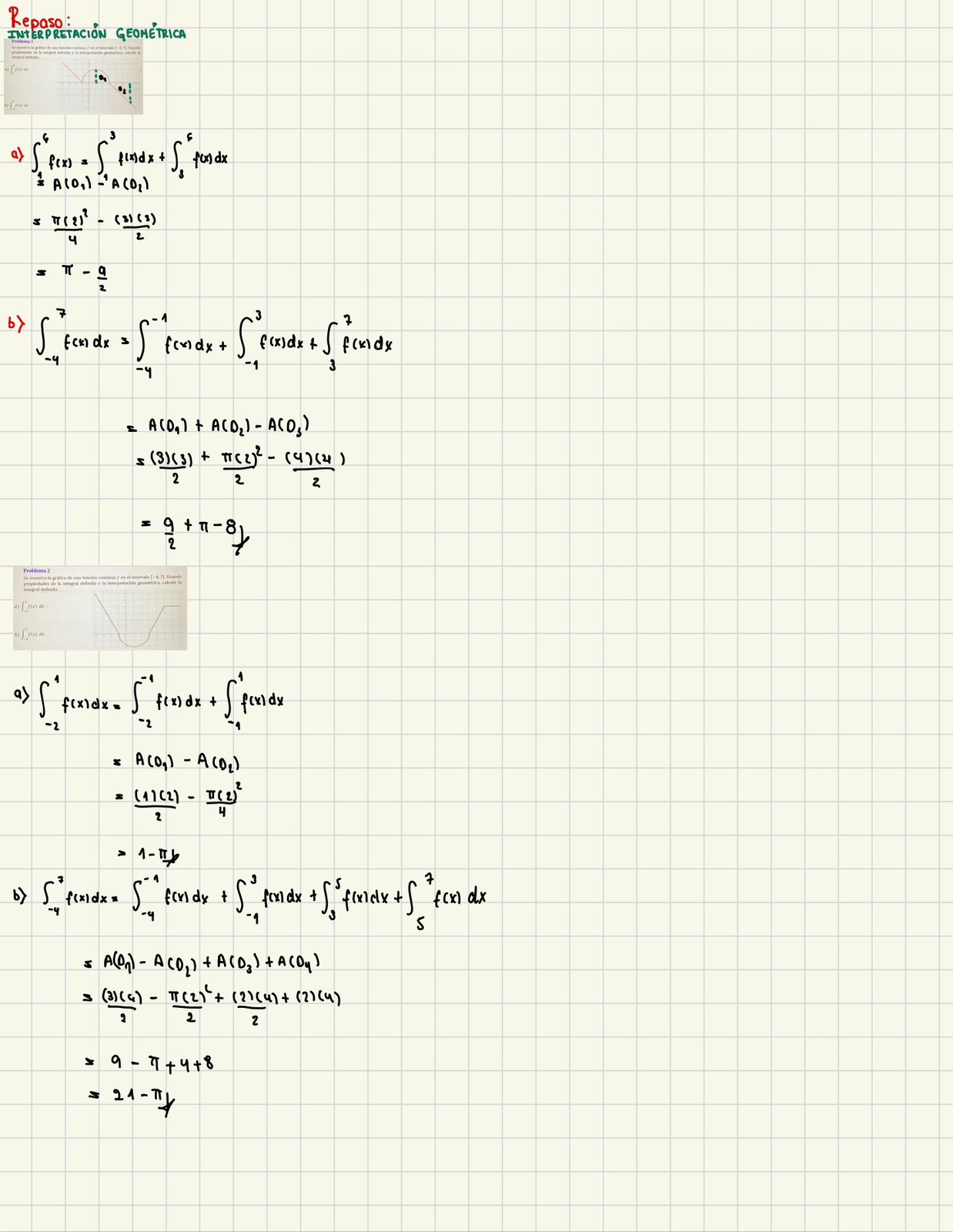 Apuntes Integral Definida ( Propiedades, Teoremas y extensiones) con ejercicios: Cálculo II PART 3