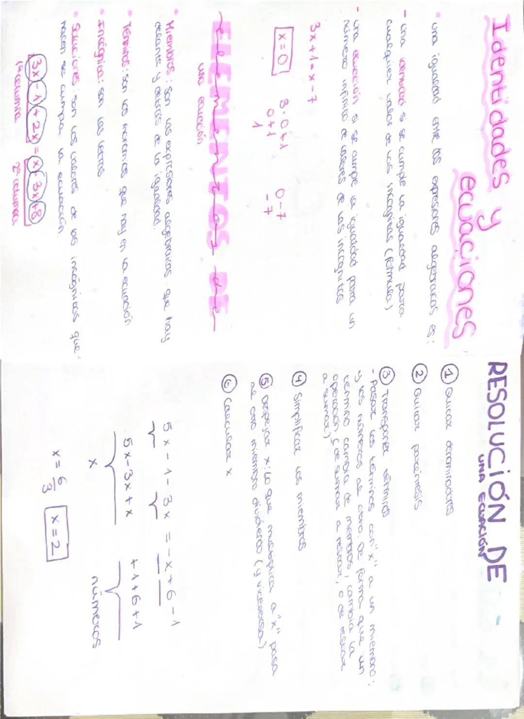 Os dejo unos apuntes como si fuera un librito sobre las ecuaciones➕➗