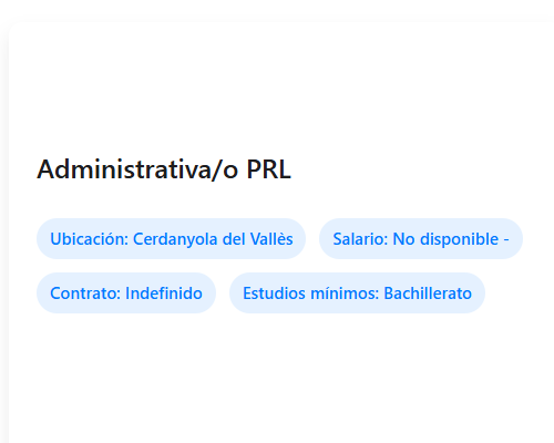 Administrativa/o PRL