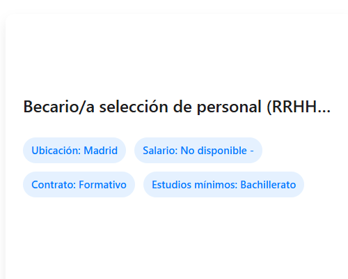 Becario/a selección de personal (RRHH) - Getafe