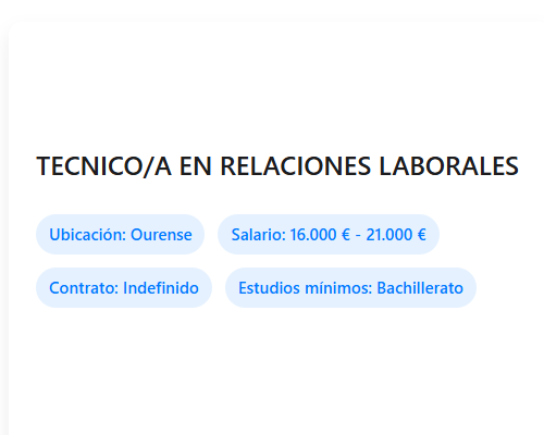 TECNICO/A EN RELACIONES LABORALES
