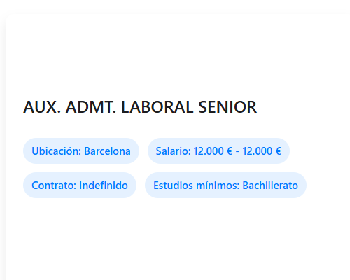 AUX. ADMT. LABORAL SENIOR