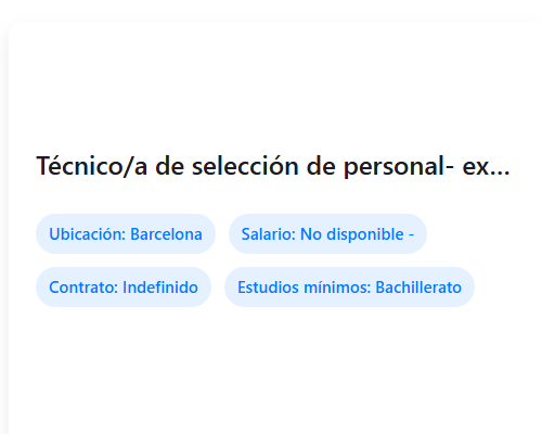 Técnico/a de selección de personal- experiencia en ETT