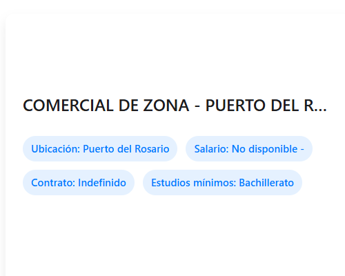 COMERCIAL DE ZONA - PUERTO DEL ROSARIO