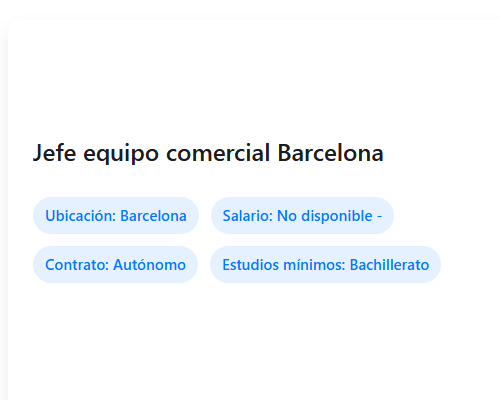 Jefe equipo comercial Barcelona