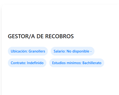 GESTOR/A  DE RECOBROS
