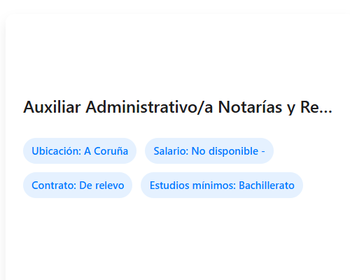 Auxiliar Administrativo/a Notarías y Registros